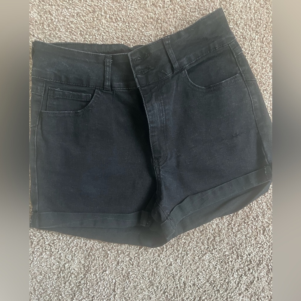 Forever 21 Black Jean Shorts